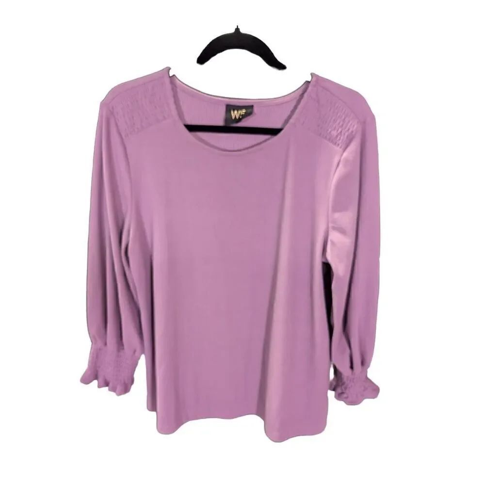 W5 Elastic Detail Top Purple Size X Large